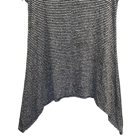 Rue+ Women Swing Dress 4X Striped Black White Short Sleeve Shark Bite Stretch US - Picture 7 of 9